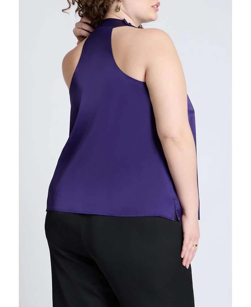 Eloquii Women's Halter Neck Top