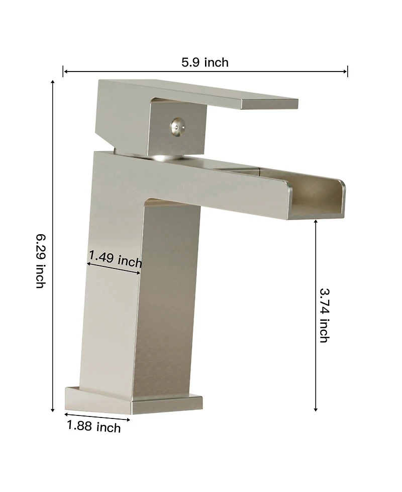 Single Hole Single-Handle Bathroom Sink Faucet With Deck Plate Pop Up Drain With Overflow in Matte Black