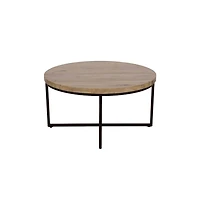 Ames Solid Wood Modern 36" Round Coffee Table