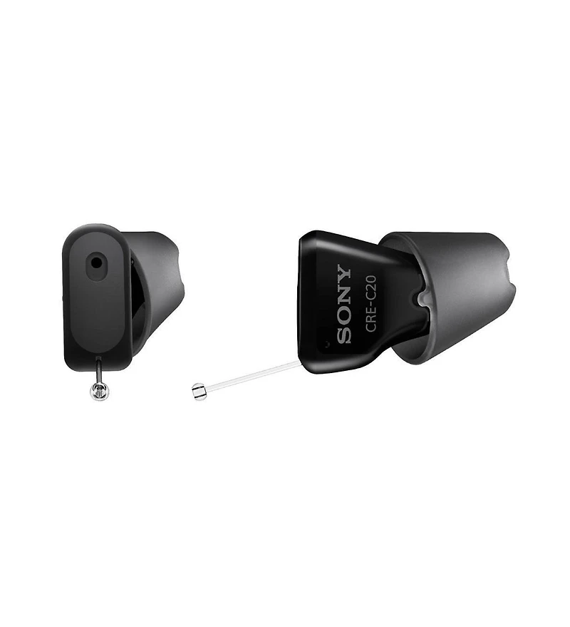 Sony Cre C20 Self Fitting Otc Hearing Aids with 6 Pair Vented Sleeves Bundle