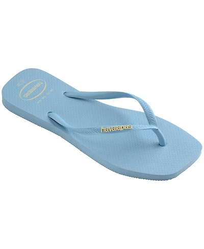 Havaianas Slim Square Logo Popup Sandal Purple Soil