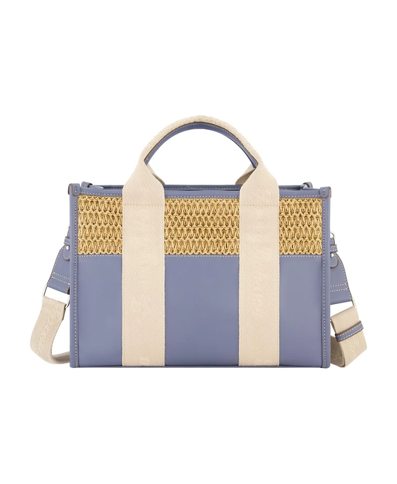Tommy Bahama Raffia Logo Webbing Modern Tote