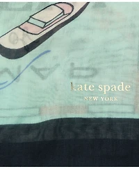 Kate Spade New York Women's Map Oblong Scarf