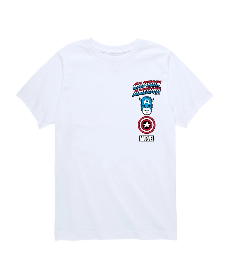 Captain America Boys Logos Graphic T-Shirt