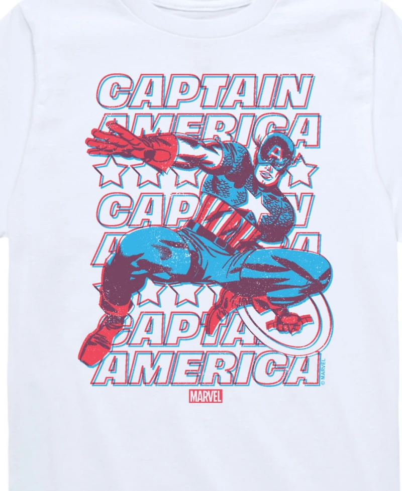 Captain America Boys 3D Graphic T-Shirt
