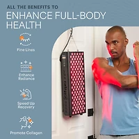 LifePro Red Light Therapy Panel for Face and Body – Near Infrared Light Device for Relaxation and Wellness, Portable and Stable Design