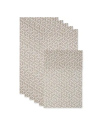 Design Imports Leaf Print Fridge Liner 6 Pack Set, 24" x 12"