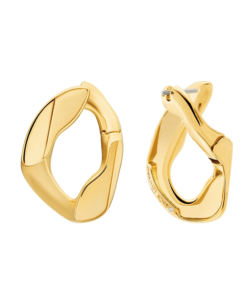 Michael Kors 14K Gold Plated Link Earrings
