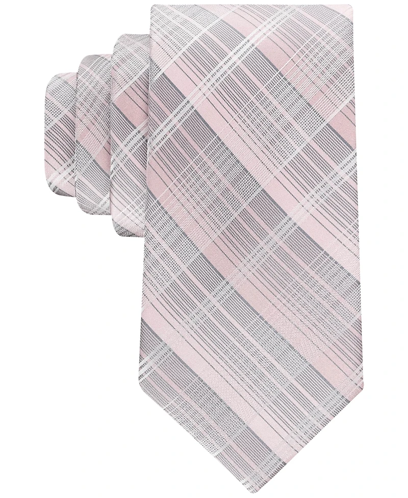 Calvin Klein Men's Ombre Plaid Tie