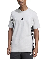 adidas Men's Essential Three-Stripes Single Jersey T-Shirt