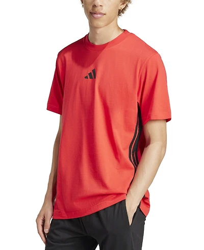 adidas Men's Essential Three-Stripes Single Jersey T-Shirt