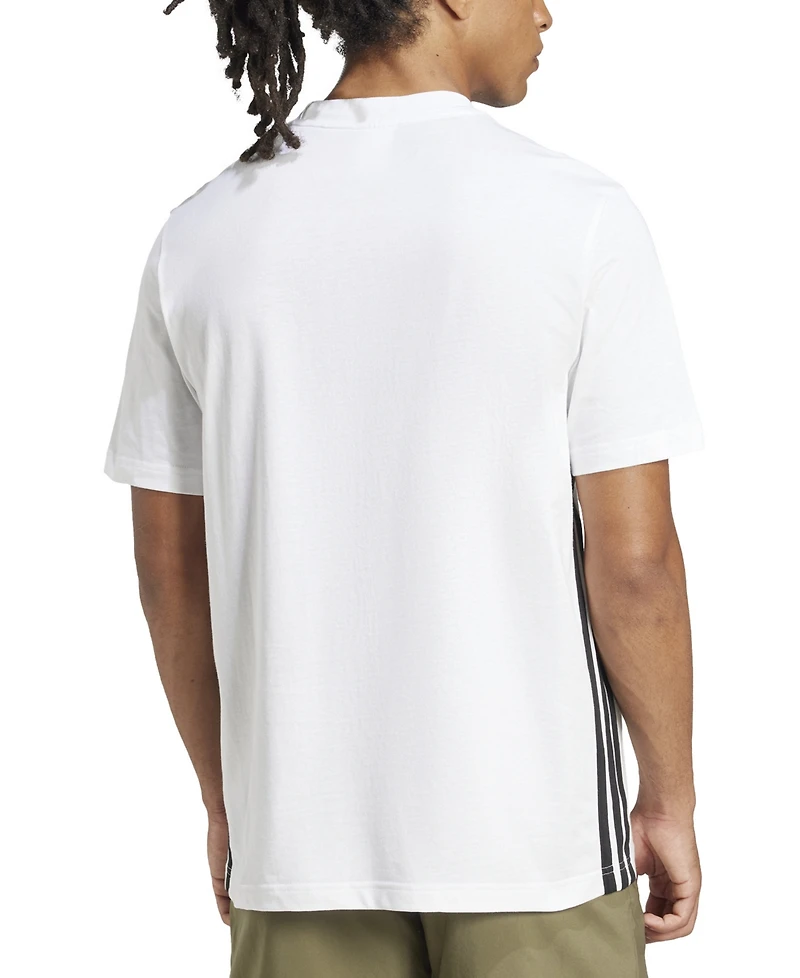 adidas Men's Essential Three-Stripes Single Jersey T-Shirt