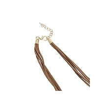 Metallic Cascade Statement Necklace