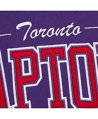 Mitchell & Ness Men's Purple Toronto Raptors Hardwood Classics There Back 2.0 Vintage Pullover Sweatshirt
