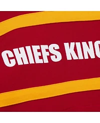 Mitchell & Ness Men's Red Kansas City Chiefs Vintage Logo Head Coach Fleece Pullover Hoodie