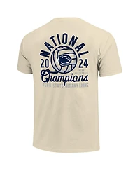 Image One Men's Natural Penn State Nittany Lions 2024 Ncaa Women's Volleyball National Champions Comfort Colors T-Shirt