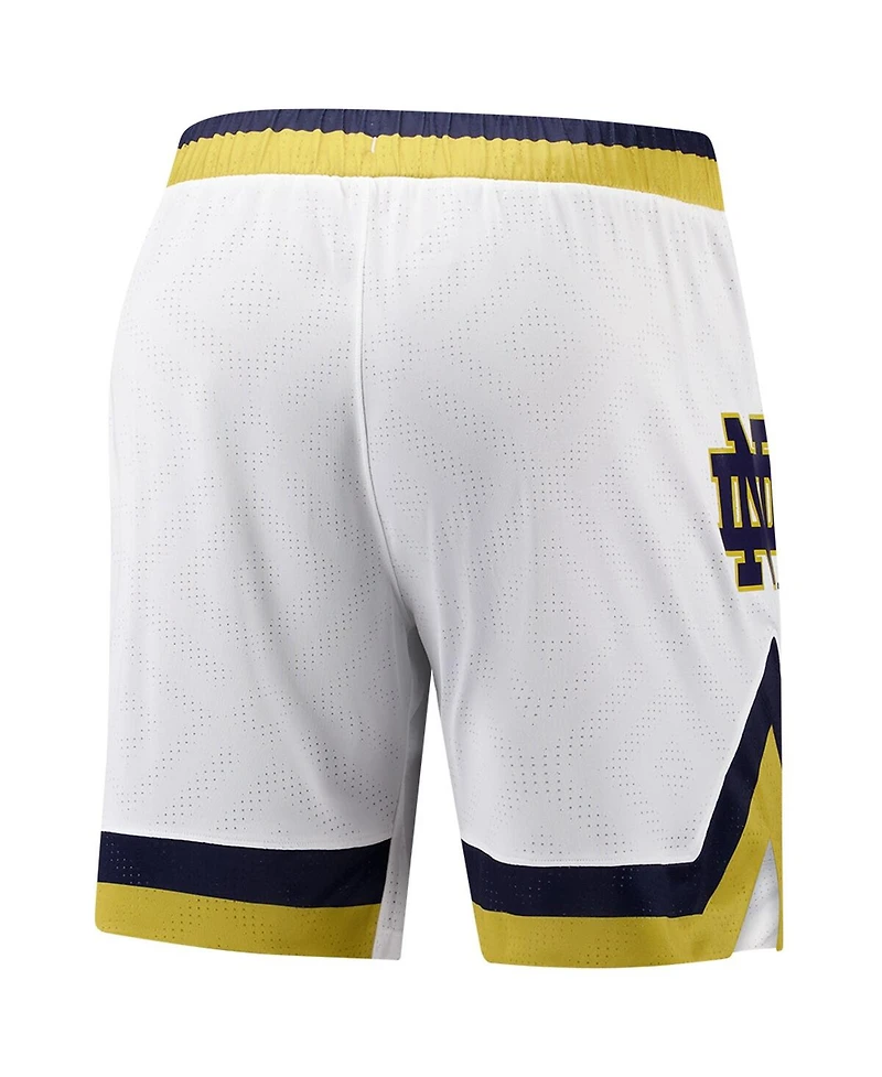 Under Armour Men's White Notre Dame Fighting Irish Replica Basketball Shorts