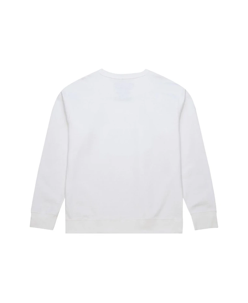 Mitchell & Ness x Bud Light Men's White Buffalo Bills The Crest Pullover Sweatshirt