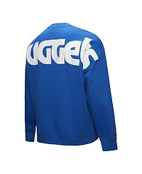 Mitchell & Ness Men's Royal Denver Nuggets Hardwood Classics There Back 2.0 Vintage Pullover Sweatshirt
