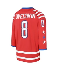 Mitchell & Ness Big Boys and Girls Alexander Ovechkin Red Washington Capitals 2015 Blue Line Player Jersey