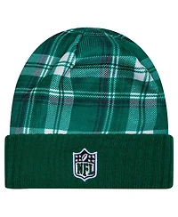 New Era Men's Green New York Jets Sideline Statement Cuffed Knit Hat