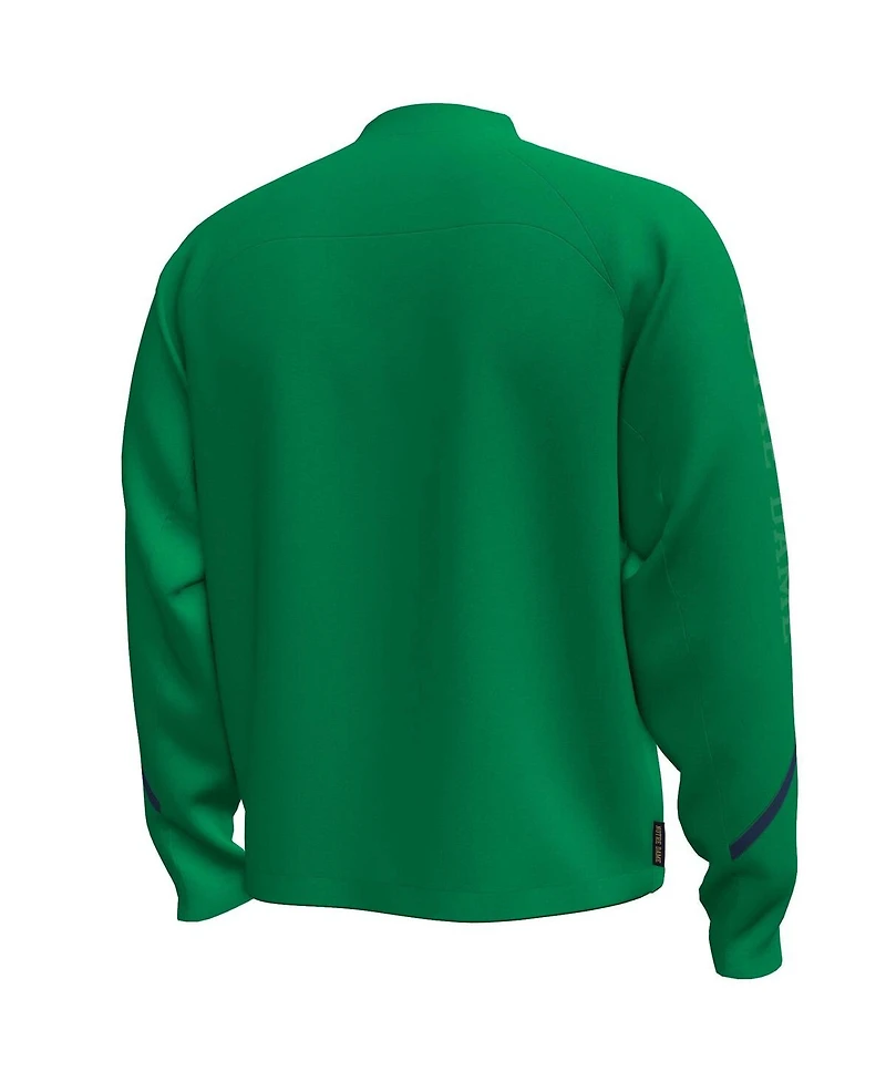 Under Armour Men's Green Notre Dame Fighting Irish Unstoppable Full-Zip Bomber Jacket