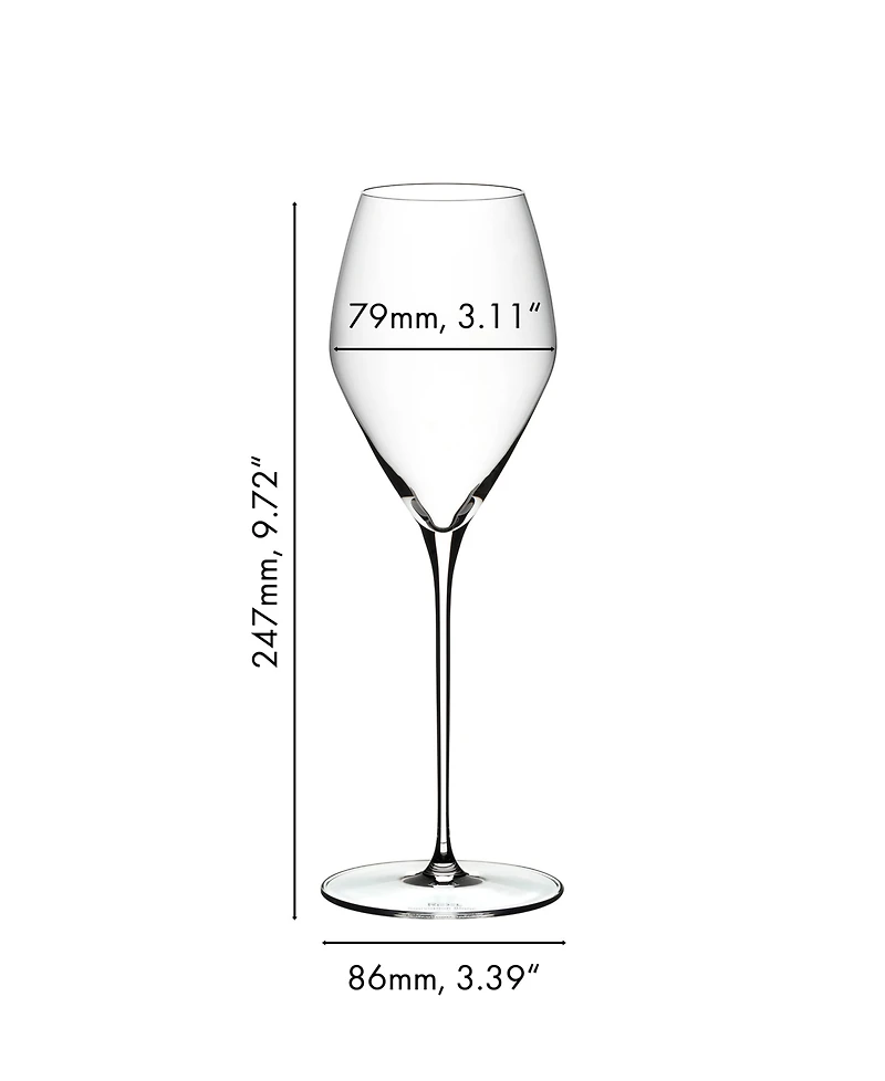 Riedel Veloce Sauvignon Blanc Wine Glasses, Set of 2