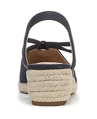 LifeStride Women's Kennedy Closed Almond Toe Wedge Espadrilles
