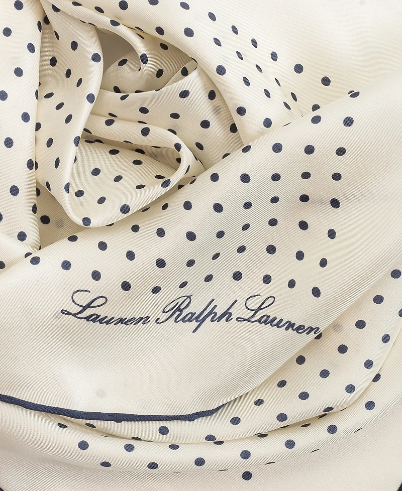 Lauren Ralph Core Dot Square Scarf