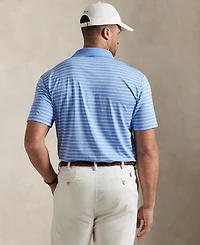 Polo Ralph Lauren Men's Big & Tall Airflow Stretch Striped Performance Polo Shirt