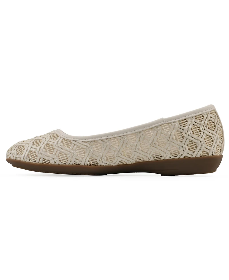 Cliffs by White Mountain Women's Cariann Ballet Round Toe Flats