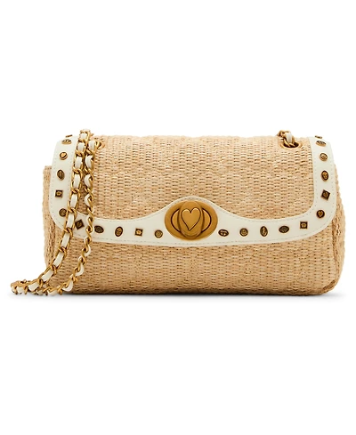 Betsey Johnson Icon Hearts Flap Small Crossbody Bag