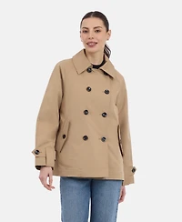Bcbgmaxazria Women's Short Double Breasted Trench Coat