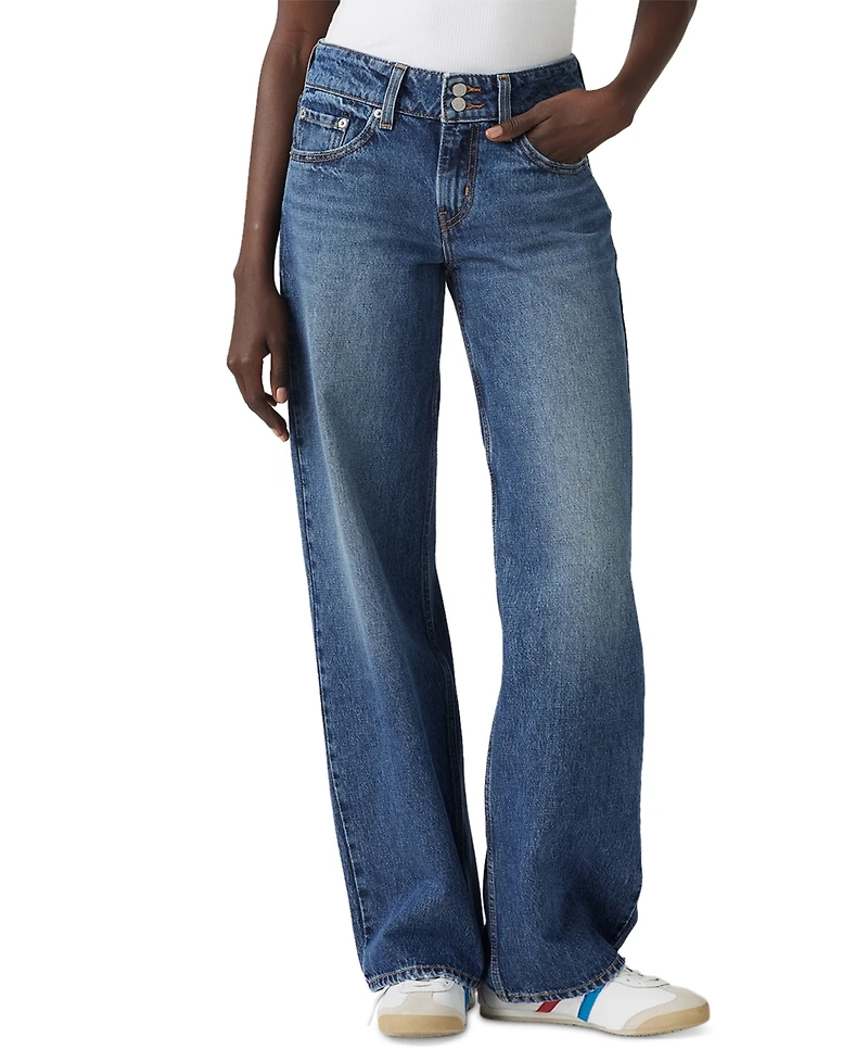 Levi's Women's Super-Low Double-Button Relaxed-Fit Denim Jean