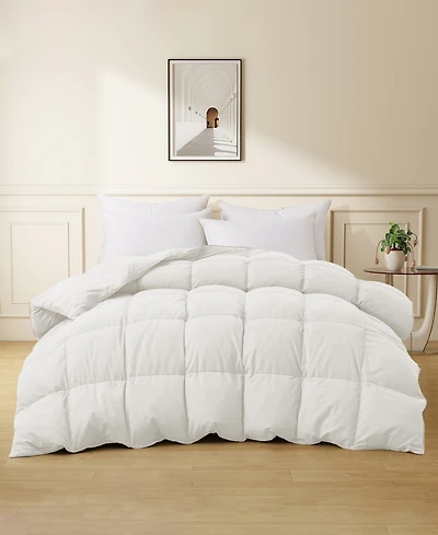 Unikome Extra Warmth 360 Thread Count Down Feather Comforter, Twin