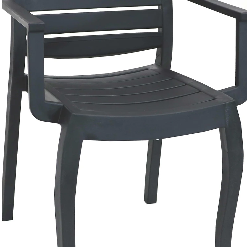 Polypropylene Stackable Illias Outdoor Patio Arm Chair