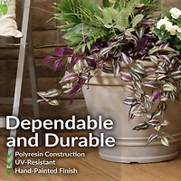 Indoor/Outdoor Patio, Garden, or Porch Weather-Resistant Franklin Flower Pot Planter - 20"