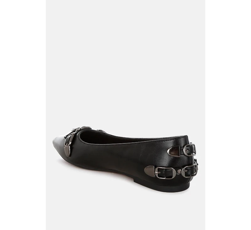 Golini Belt Buckle Detail Ballerinas Women