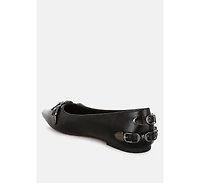 Golini Belt Buckle Detail Ballerinas Women