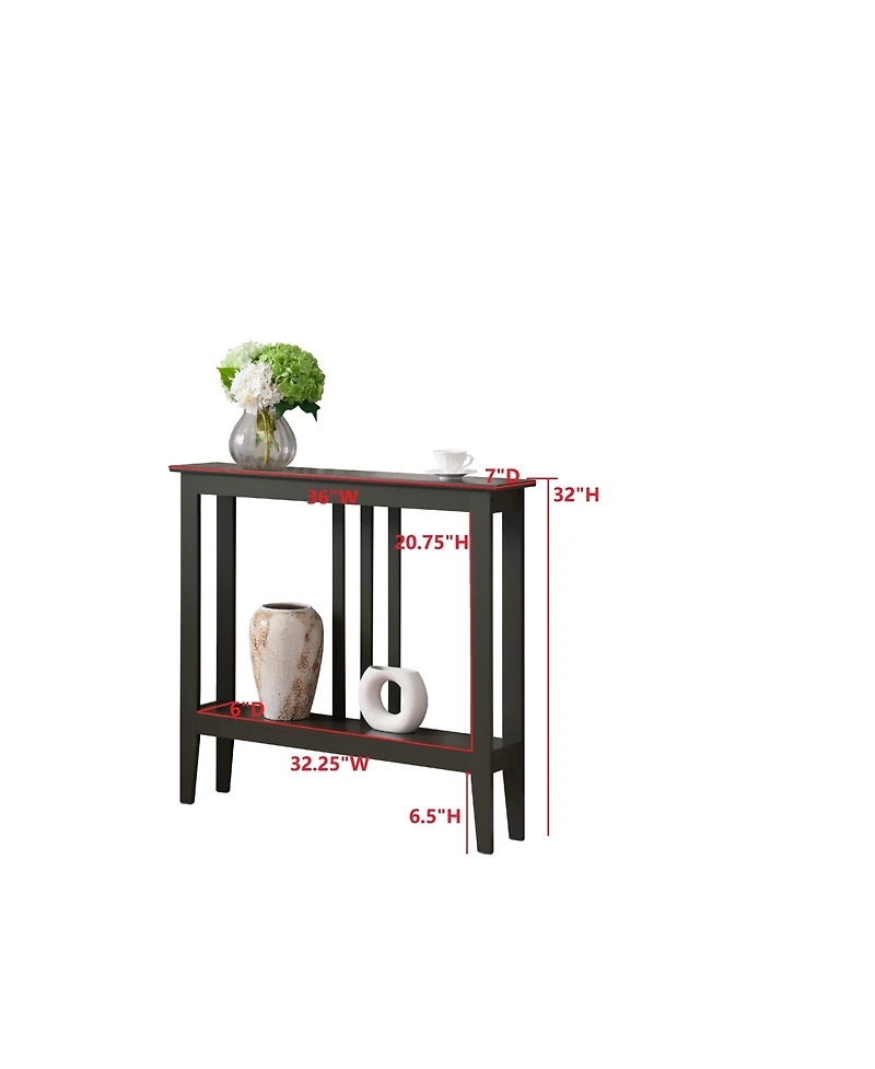 Kings Brand Furniture Entryway Table - Narrow Console with Storage Wood Tables for