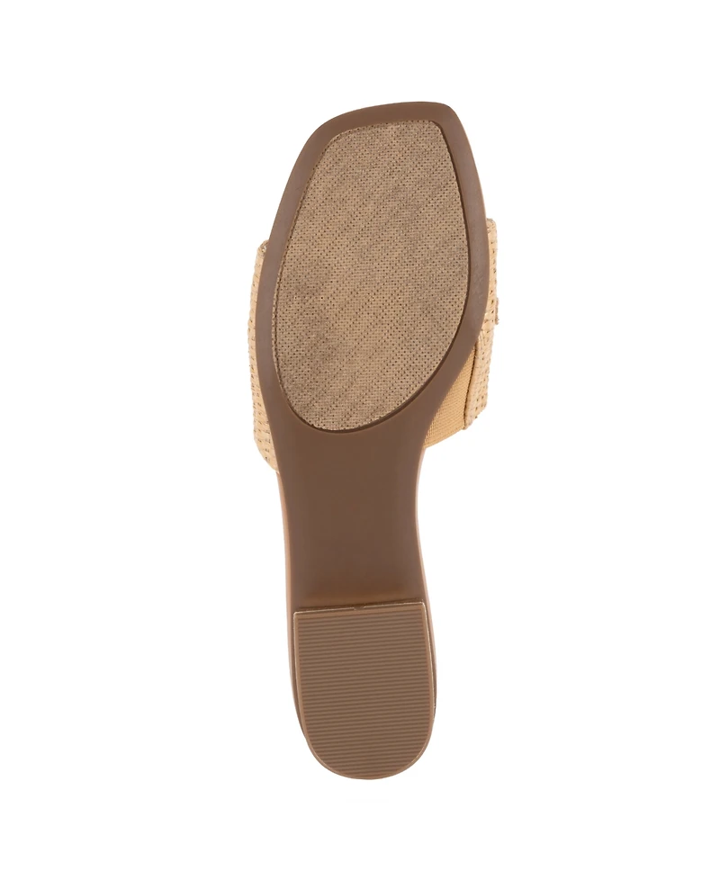 Jones New York Women's Vivato Single Band Slip On Flat Sandals