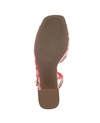 Jones New York Women's Ondree Slingback D'Orsay Peep Toe Block Heel Sandals