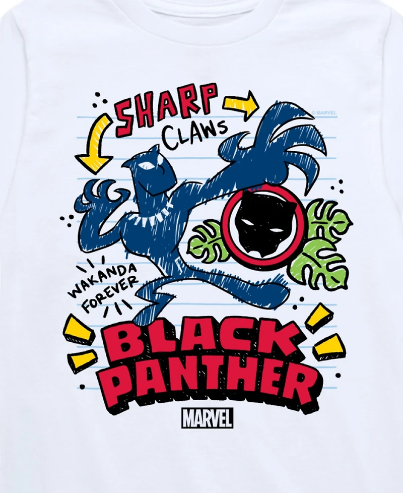 Black Panther Big Boys Cartoon Graphic T-Shirt