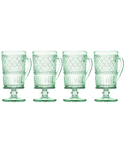 Godinger Claro Footed Mug, Set of 4