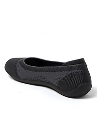Dearfoams Women's Misty Ballet Flat Lightweight Slip Ons