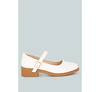 Ejeta Faux Leather Mary Jane Shoes