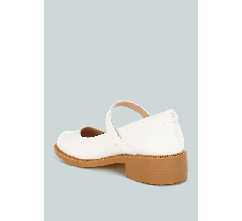 Ejeta Faux Leather Mary Jane Shoes