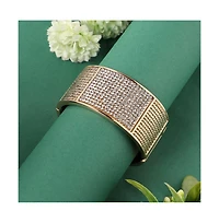 Embellished Cluster Cuff Bracelet