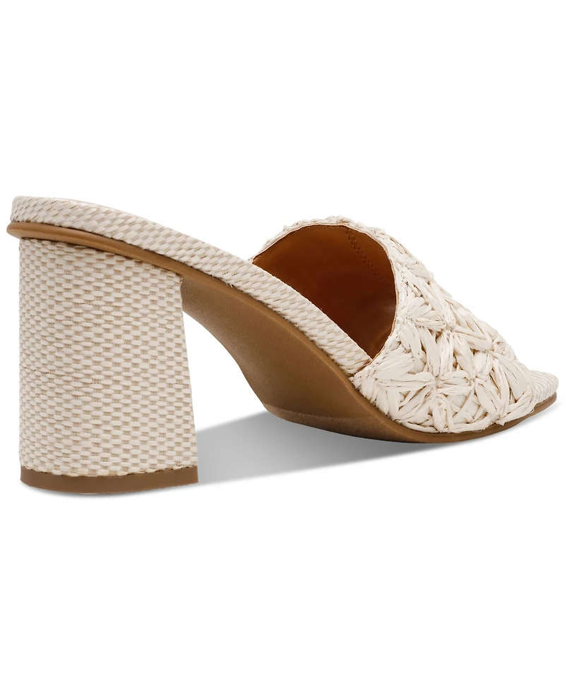 Dv Dolce Vita Women's Honey Raffia Block-Heel Dress Sandals