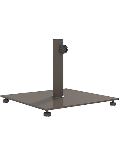 Outsunny Square Patio Umbrella Base, 29 lbs Metal Umbrella Sd,